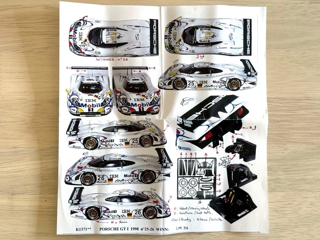 ◎値下げ◎1/43キット プロバンスムラージュ ポルシェ 911 GT1 ルマン