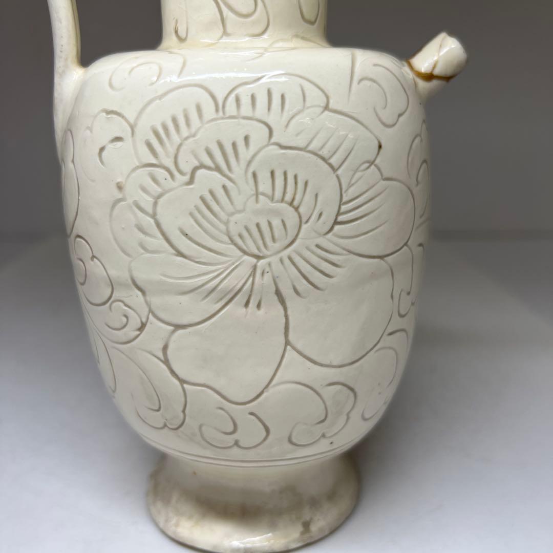 中国宋時代　掻落白釉水注　高さ21.7㎝　東Y7-0806⭐︎2Fトトチル