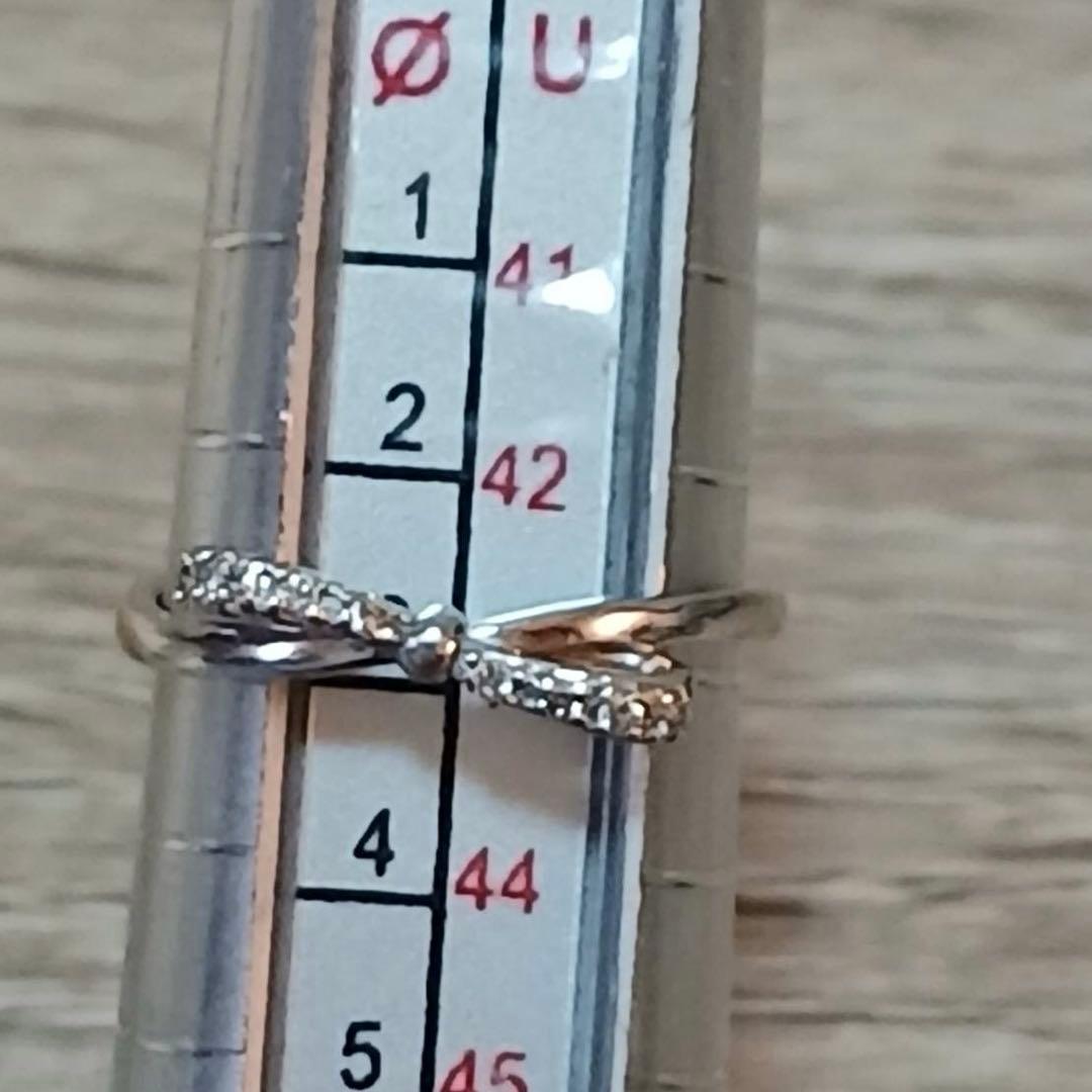 リボンピンキー リング ダイヤ