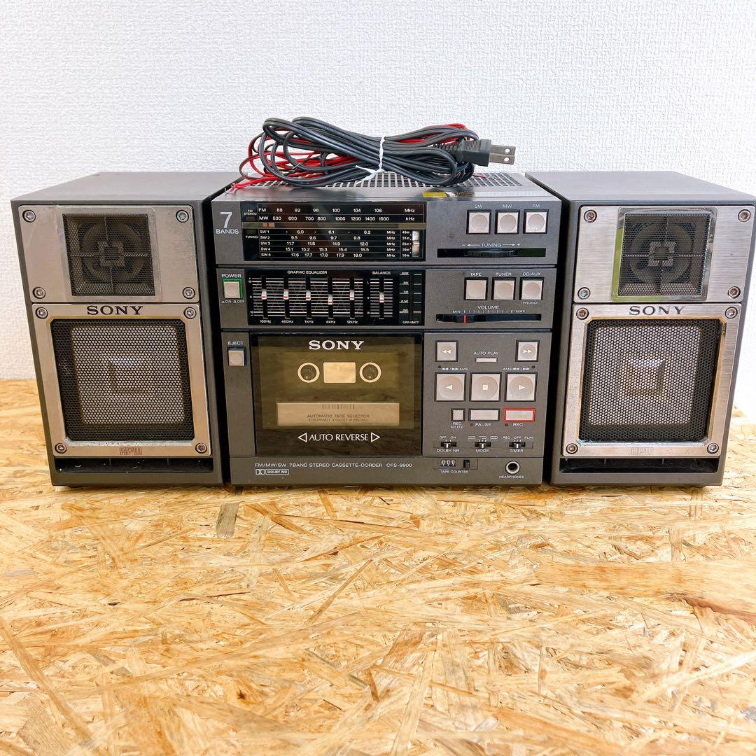 ジャンク品 SONY ソニー ステレオカセットレコーダー CFS-9900