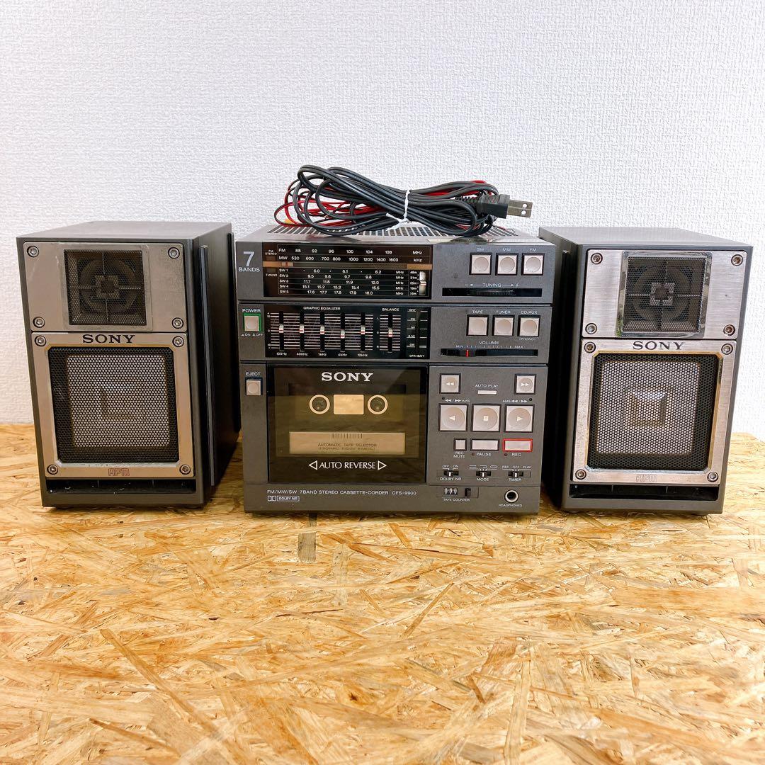 ジャンク品 SONY ソニー ステレオカセットレコーダー CFS-9900