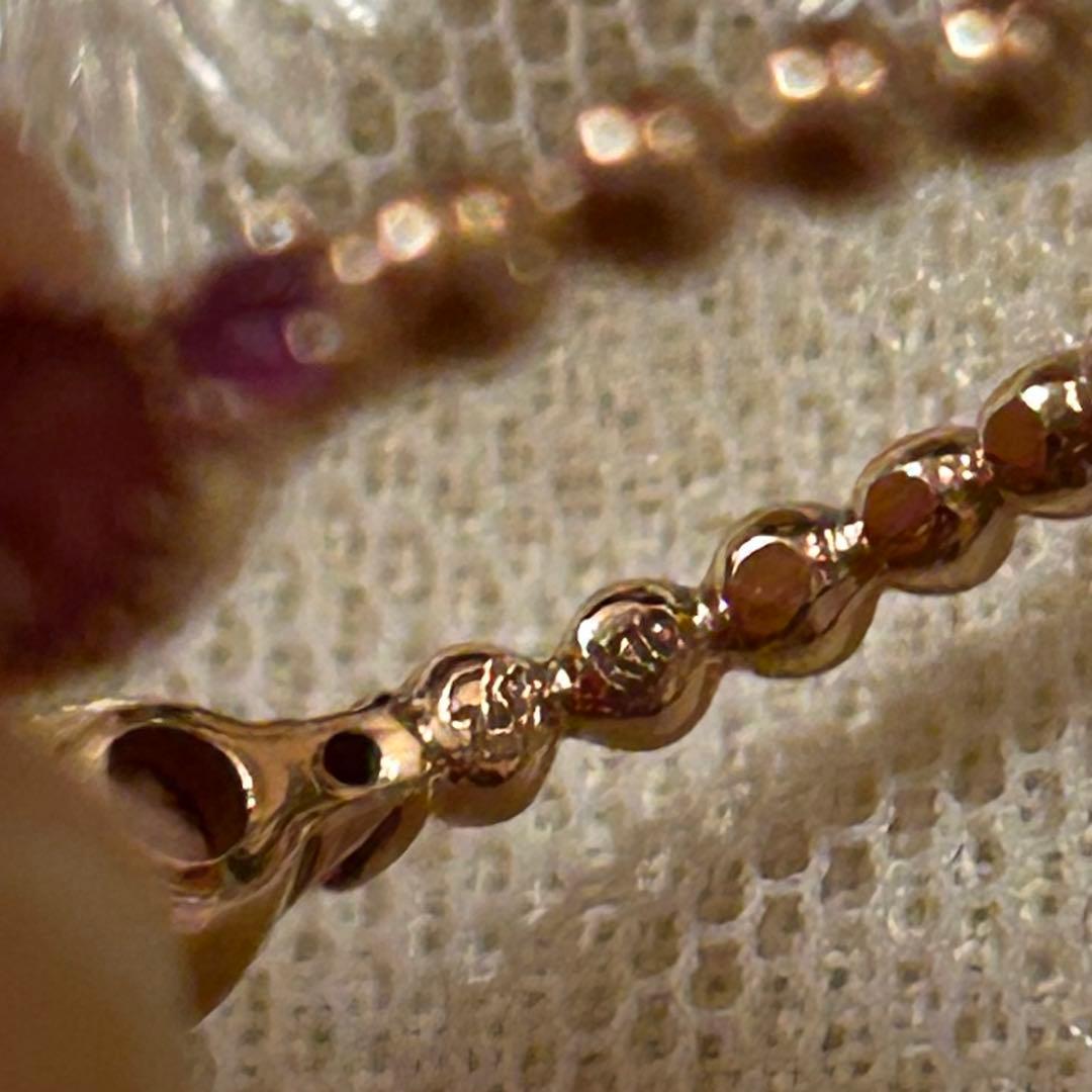 ピンクサファイア　リング　指輪　ローズカット　K10