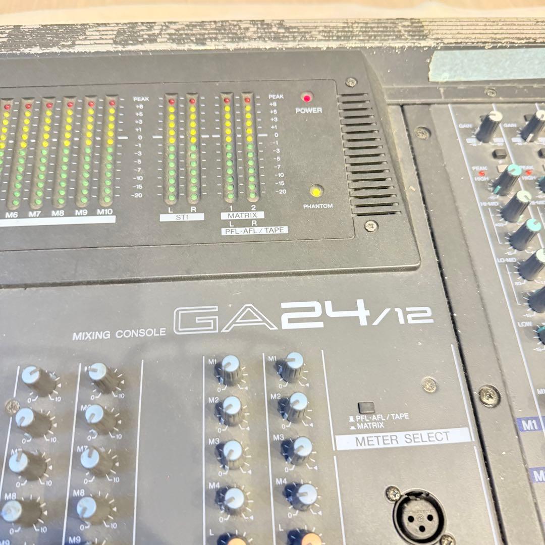 アナログミキサー YAMAHA ga24/12 通電確認済　手渡しのみ