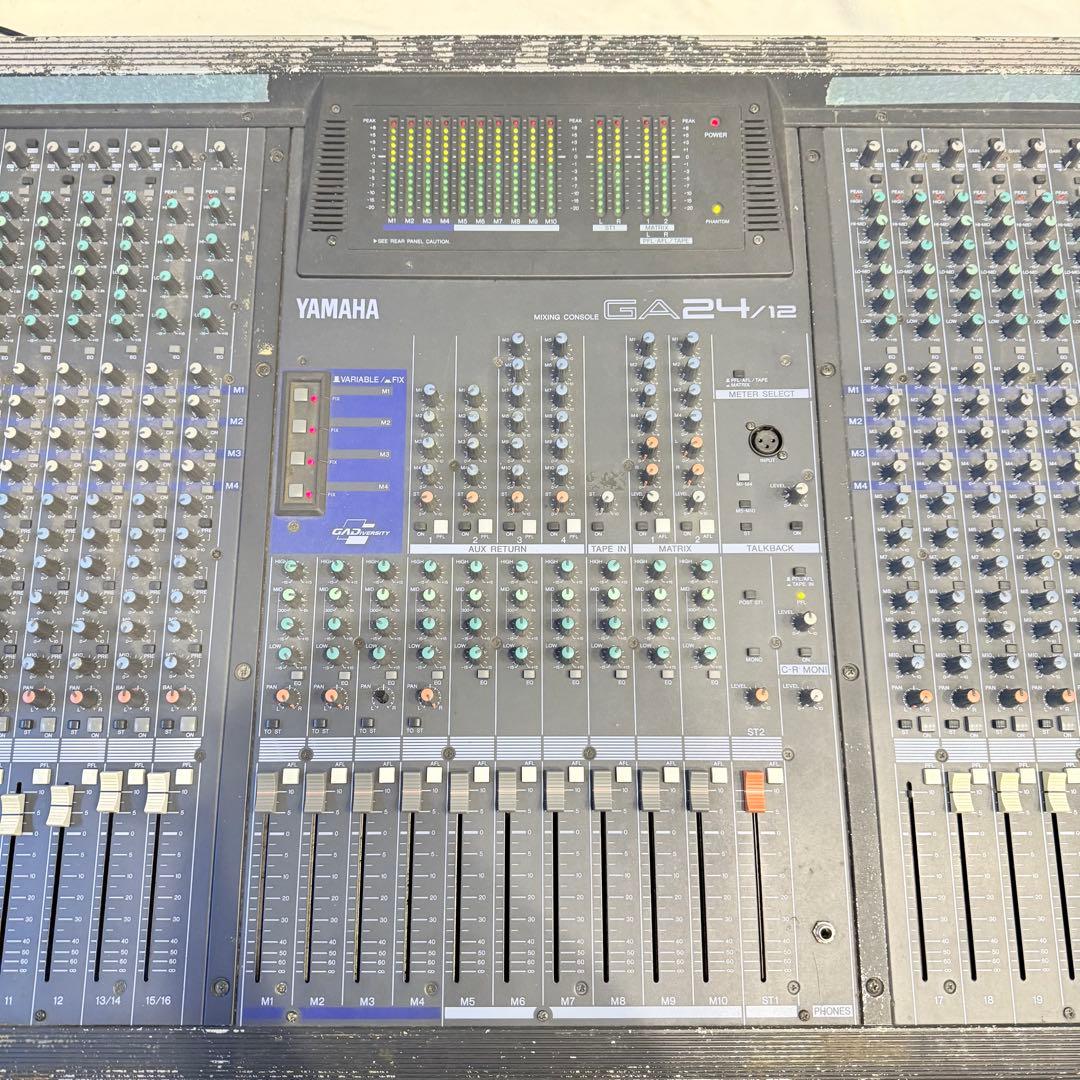 アナログミキサー YAMAHA ga24/12 通電確認済　手渡しのみ