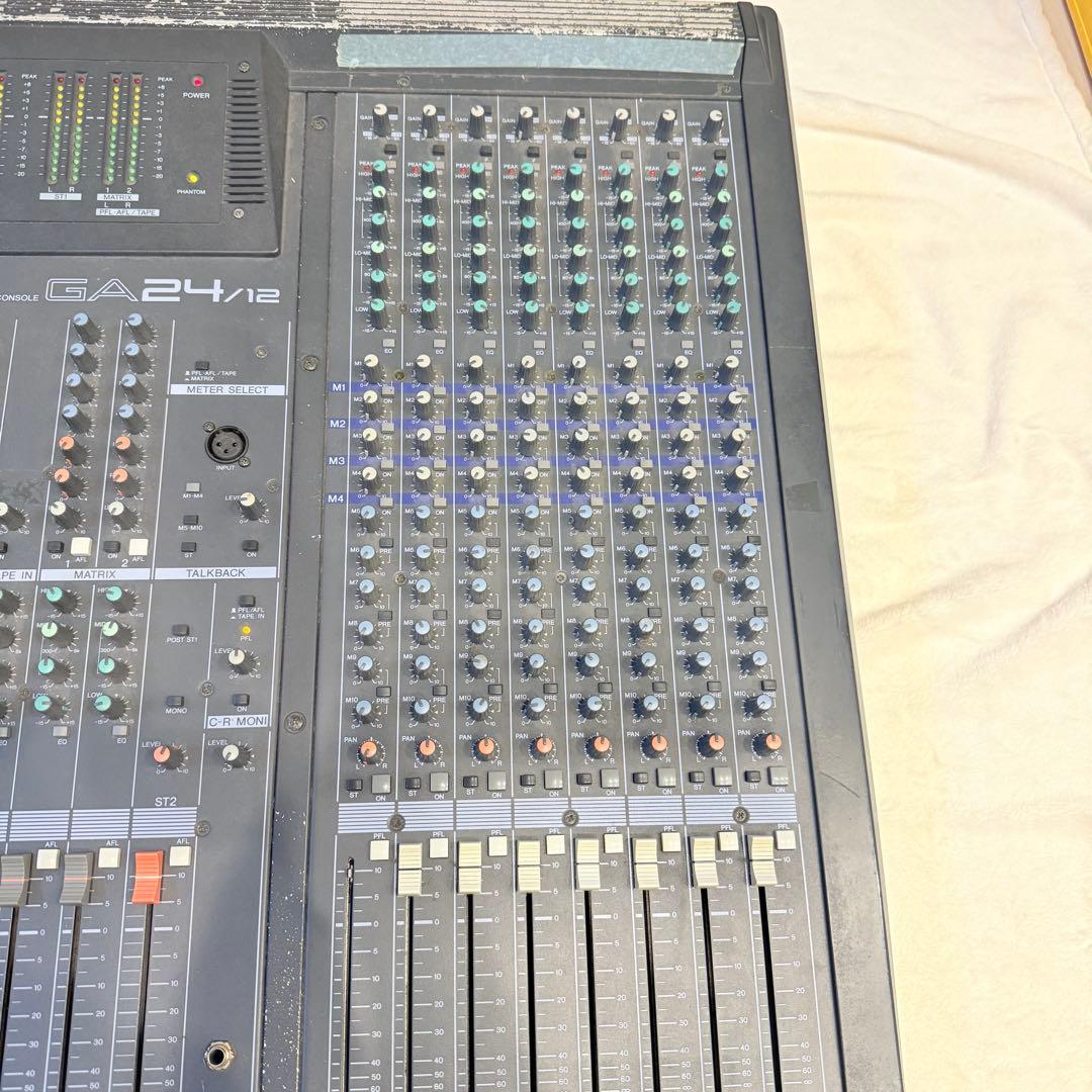 アナログミキサー YAMAHA ga24/12 通電確認済　手渡しのみ