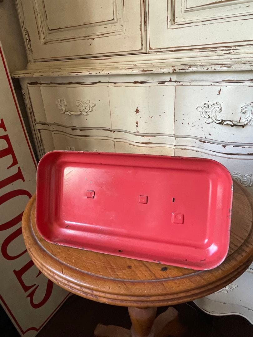 フランス　アンティーク　可愛い　トイ　ミシン　メタル　ピンク