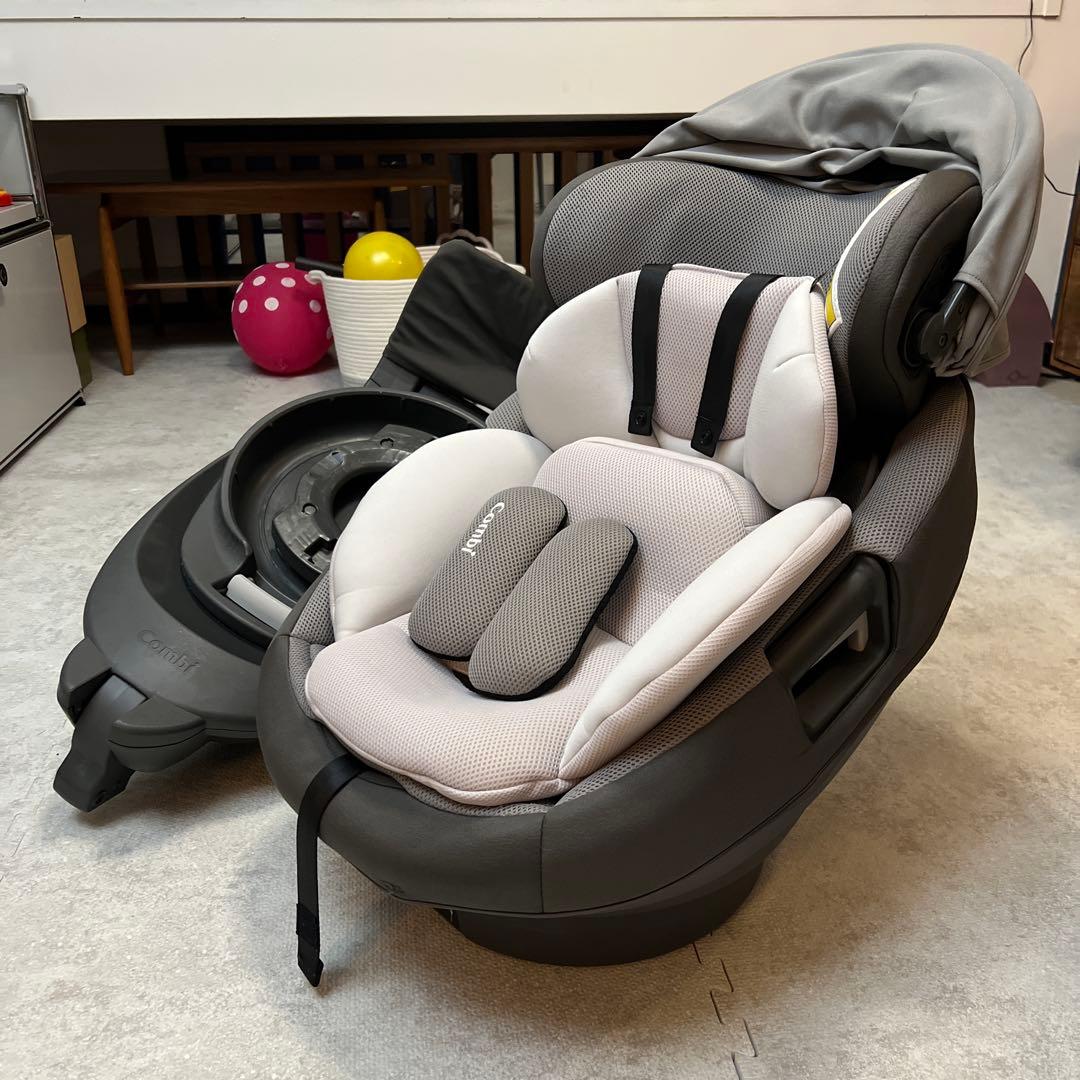 コンビcombi チャイルドシート 新生児　グレーTHE S Air