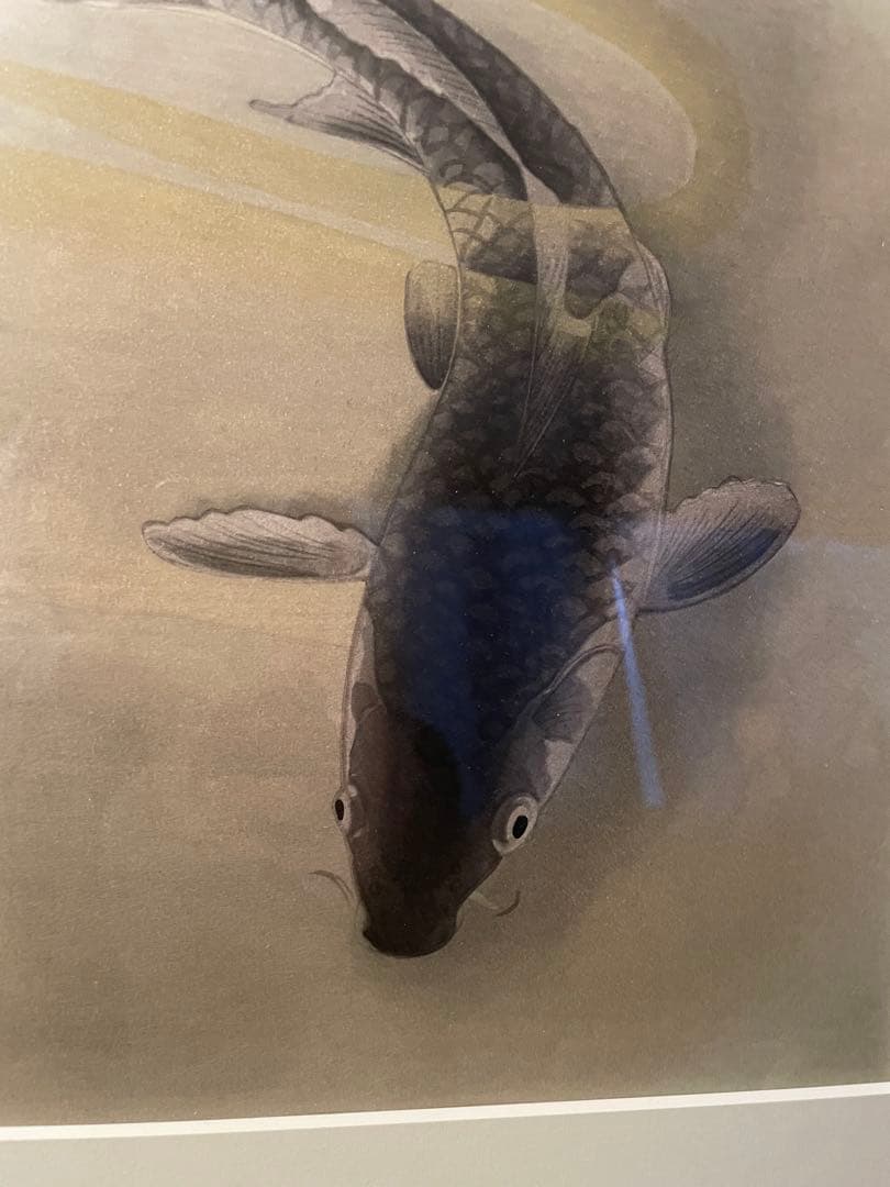 速水御舟「春池温」木版画 証明シール