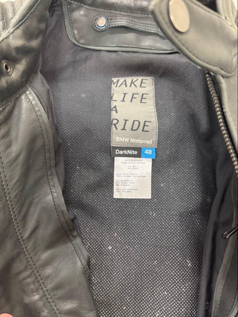 【K】BMW Motorrad ダークナイト レザージャケット サイズ48