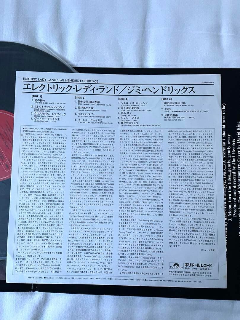 THE JIMI HENDRIX/ELECTRIC LADYLAND 国内盤