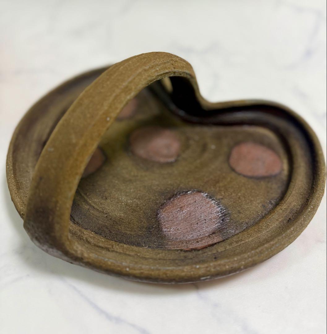 大森礼二　備前手鉢　共箱、共布、しおり