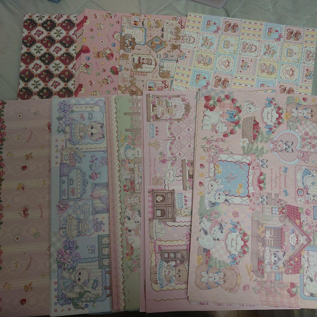 デザインペーパーA4サイズまとめ売り1200枚以上。