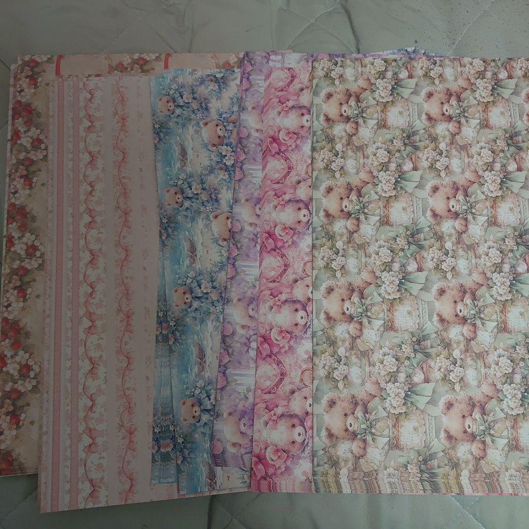 デザインペーパーA4サイズまとめ売り1200枚以上。