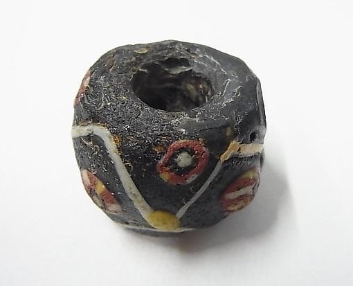 ★K0506★古代とんぼ玉 (A54)　北欧　バイキング　特大　ガラスビーズ