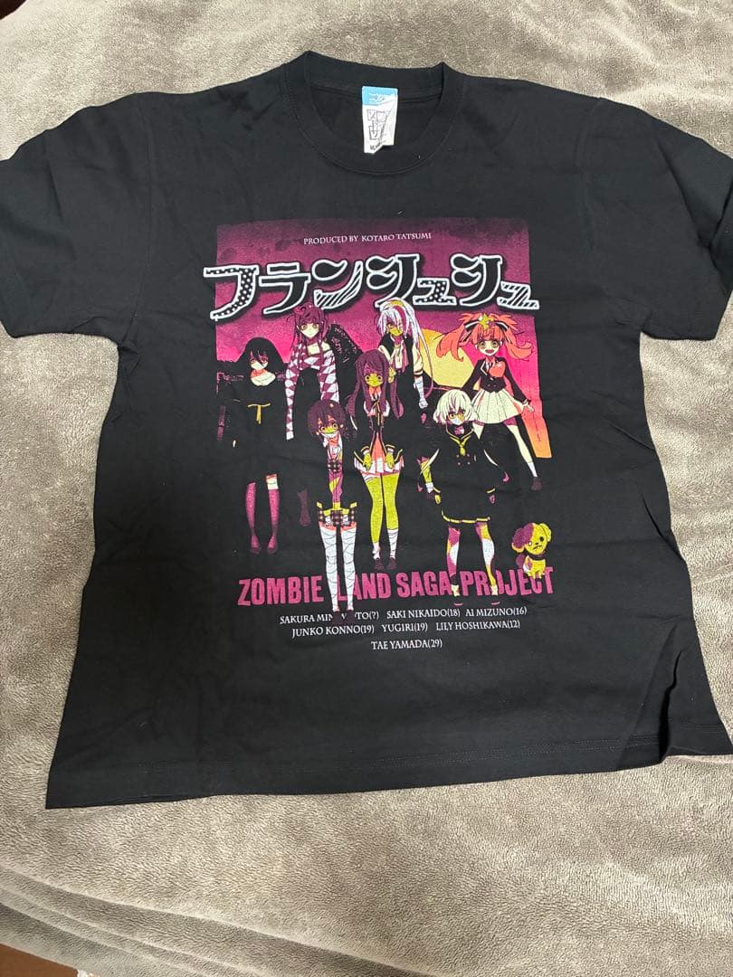 ゾンビランドサガ　バンド風Tシャツ　中古　Ｌサイズ