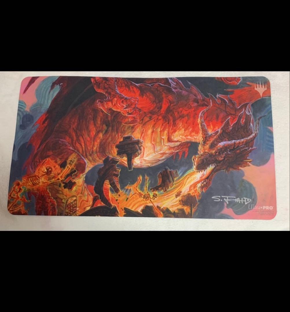 MTG プレイマット　星山脈の業火　サイン　ultrapro ウルトラプロ