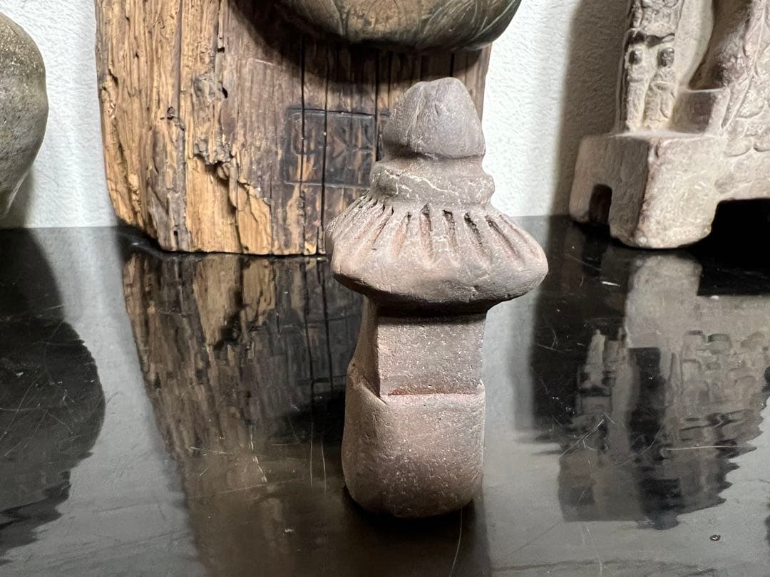 室町時代 中世 泥塔 宝塔型 仏像 仏教美術 発掘 出土 骨董 古美術