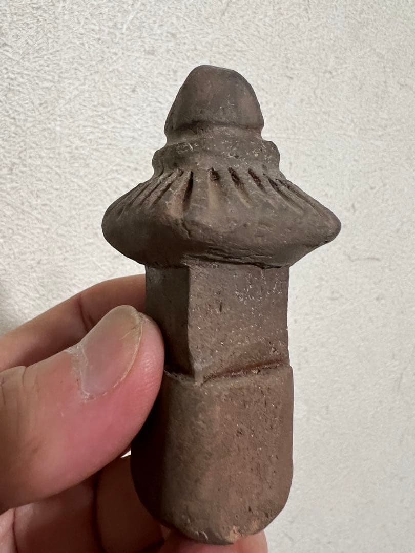 室町時代 中世 泥塔 宝塔型 仏像 仏教美術 発掘 出土 骨董 古美術