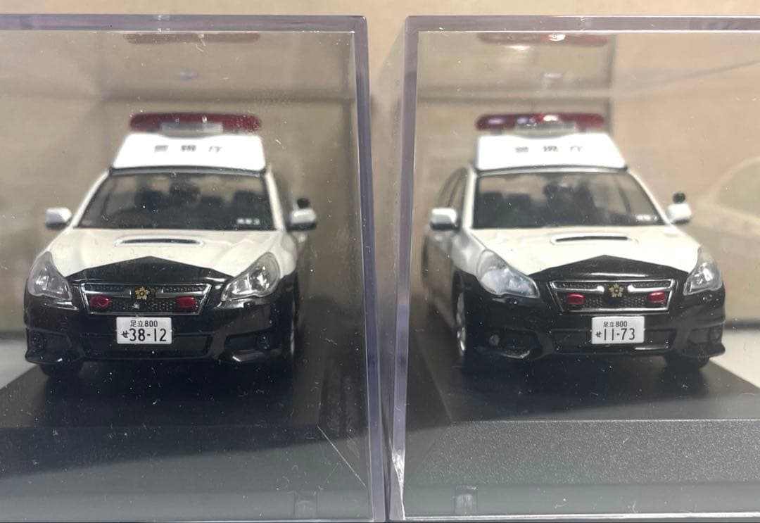 レイズ 1/43 レガシーB4 2.5GT パトカー 警視庁　2台セット