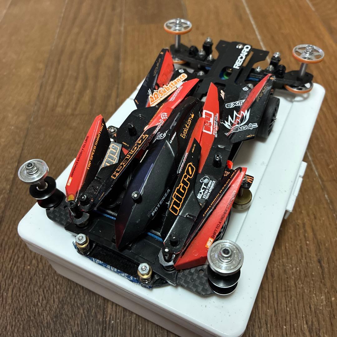 【本日まで】ミニ四駆 MSフレキ完成品 慣らし済モーター おまけ付き