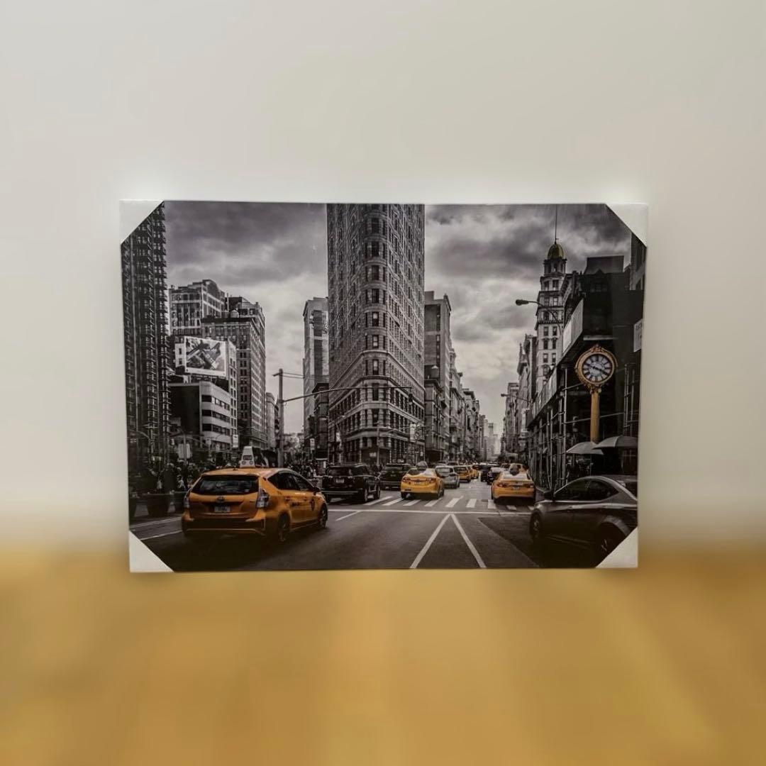 マンハッタンニューヨークファブリックパネルキャンパスアート70cm×50cm