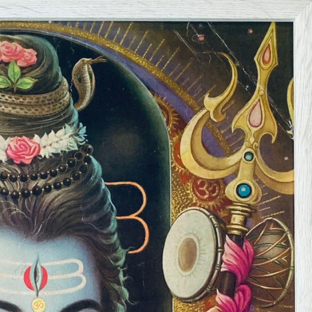 シヴァ　特大ポスター　額縁付き　　　ビンテージポスター