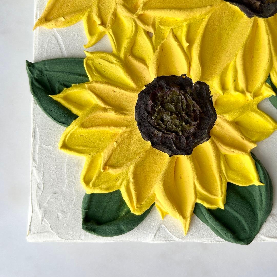 ひまわり 絵画原画 アクリル画テクスチャーアート