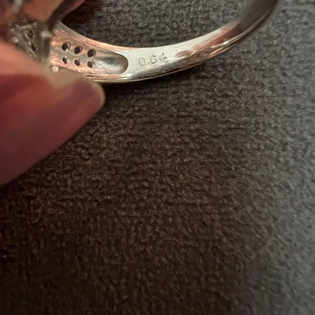 ⭕️最終価格⭕️フラワーデザインpt900ダイヤモンドリング　１6号