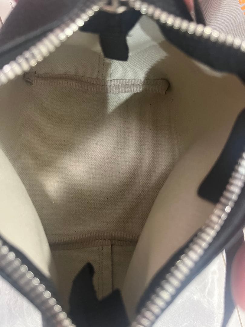 Hervé Chapelier ブラックショルダーバッグ