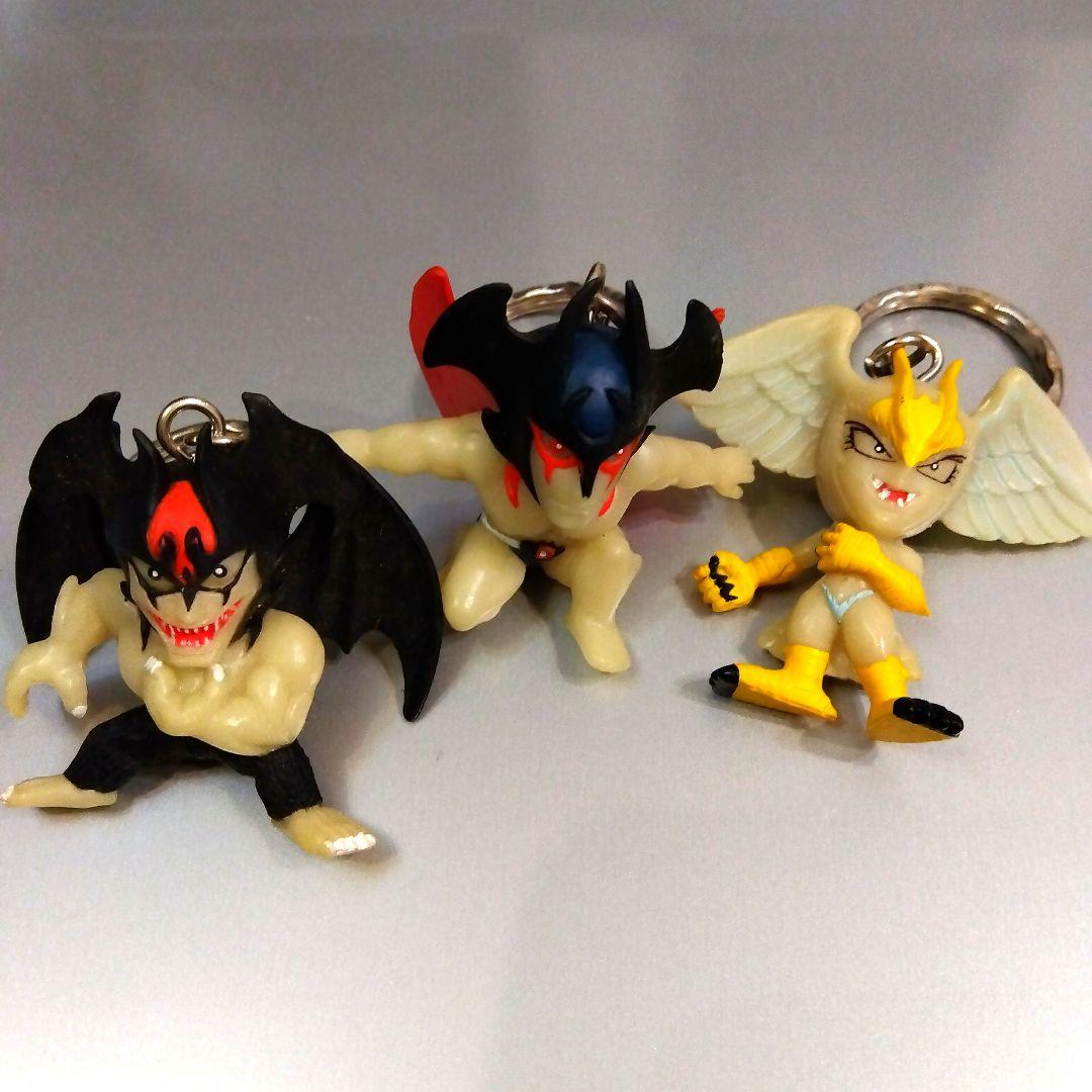 昭和レトロ昭和おもちゃ　デビルマンキーホルダーフィギュア4個セット　未使用美品