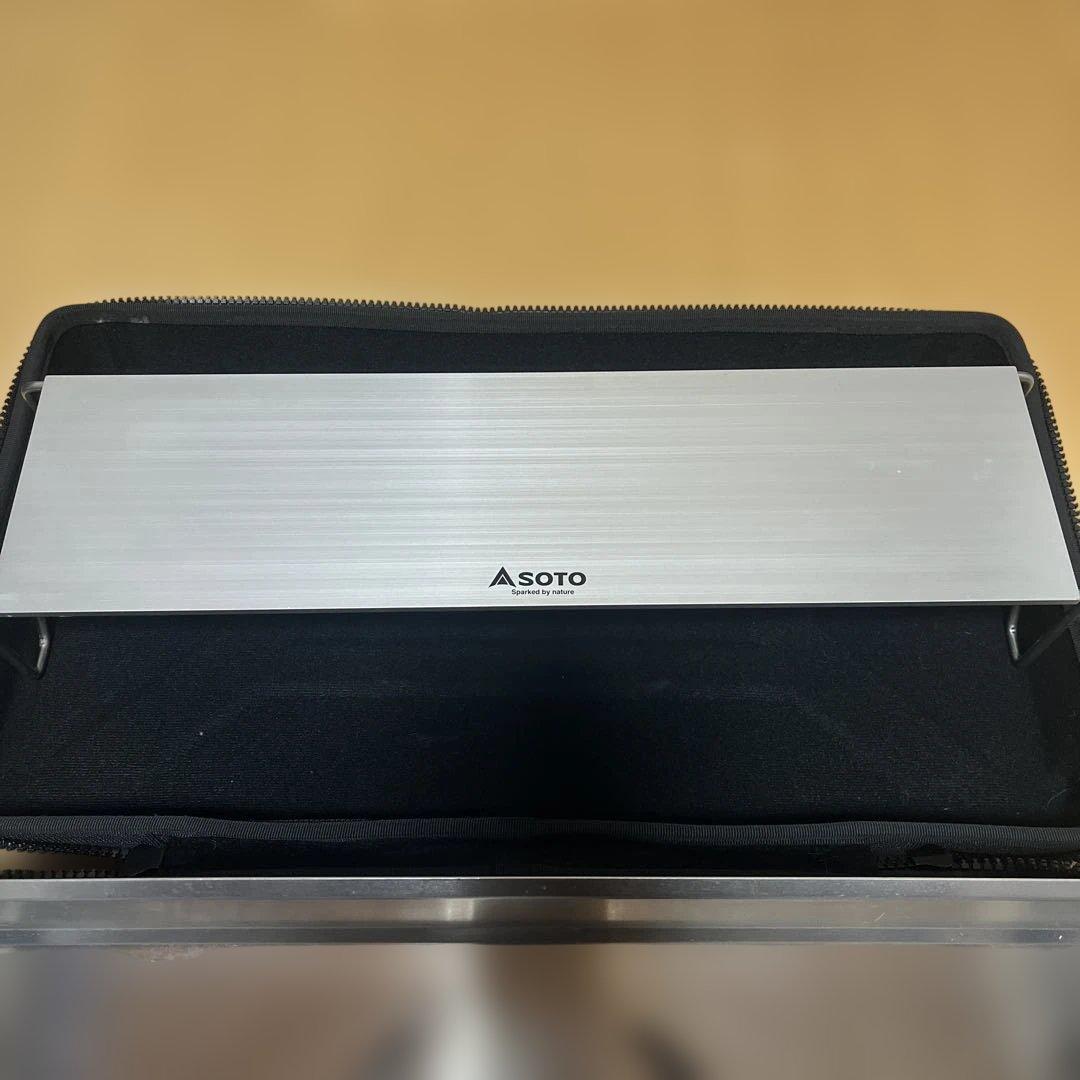 Asoto ツーバーナーコンロ ステンレス製 収納ケース　ミニテーブル付き