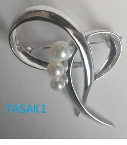 TASAKI シルバーパールブローチ