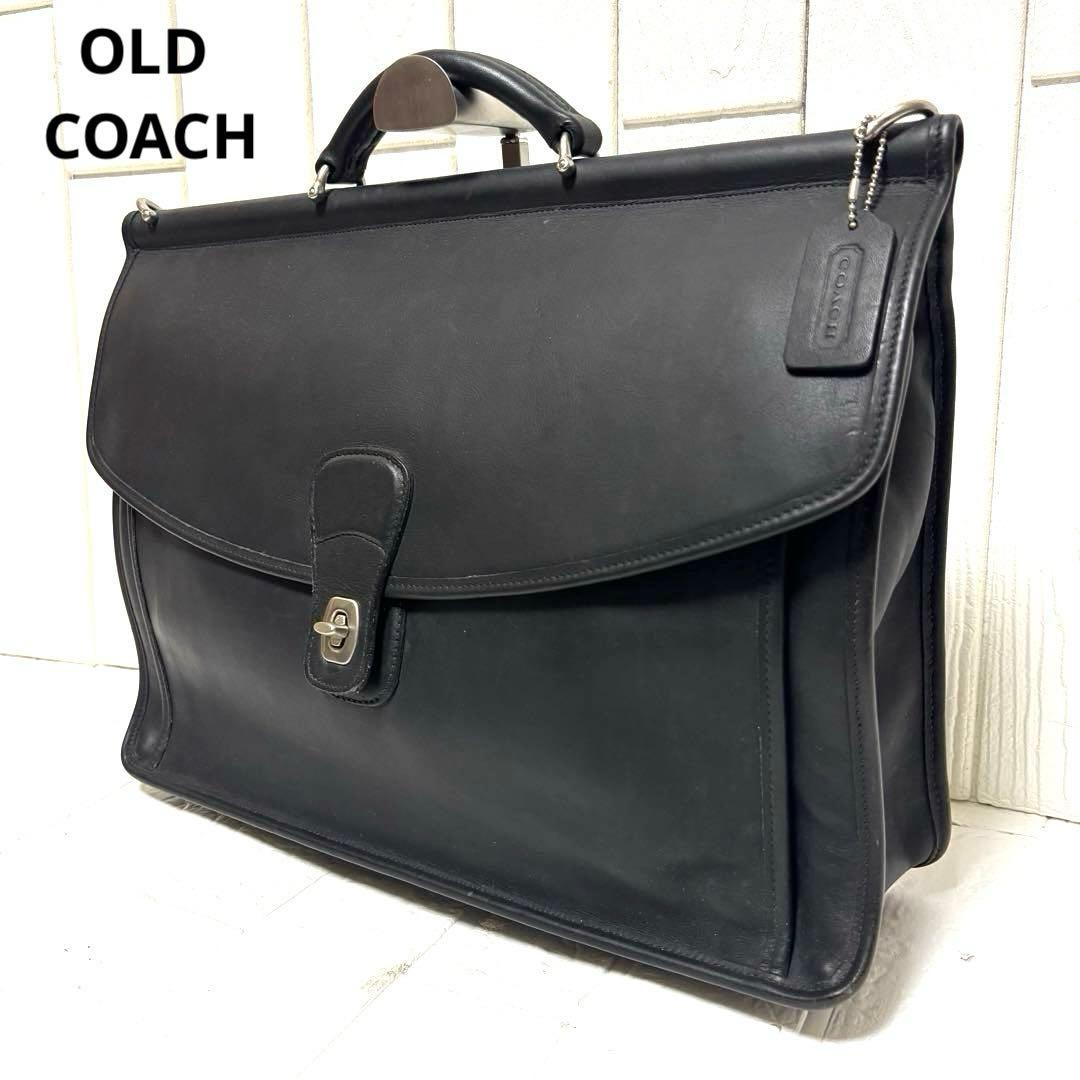 美品 OLD COACH ビジネスバッグ ウィリス ビークマン ターンロック 黒