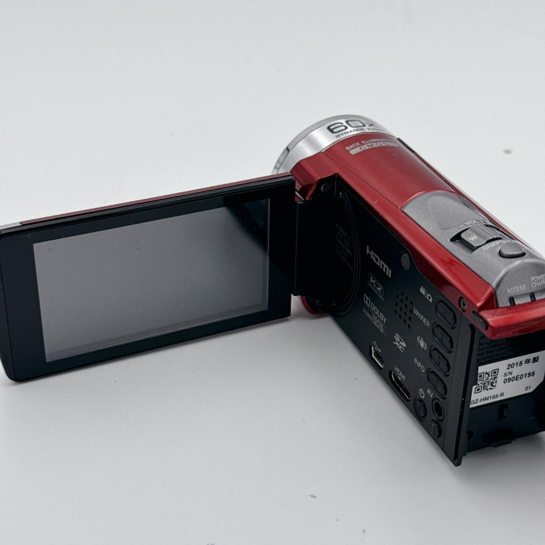 【美品】JVC Everio ビデオカメラ GZ-HM155-R レッド