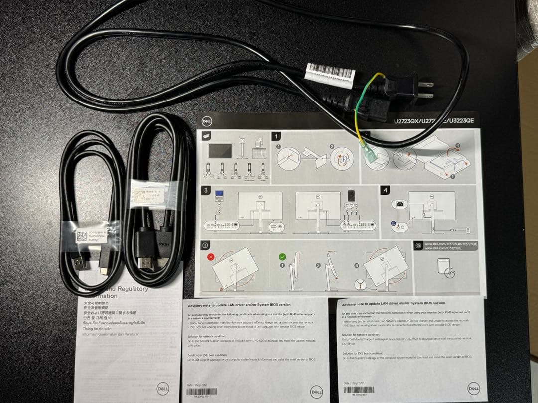 【未使用】Dell U2723QX 4Kモニター