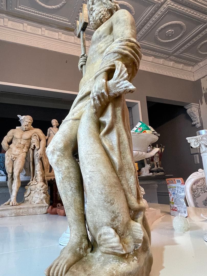 ネプチューン（ポセイドン）の像 高さ:60 cm