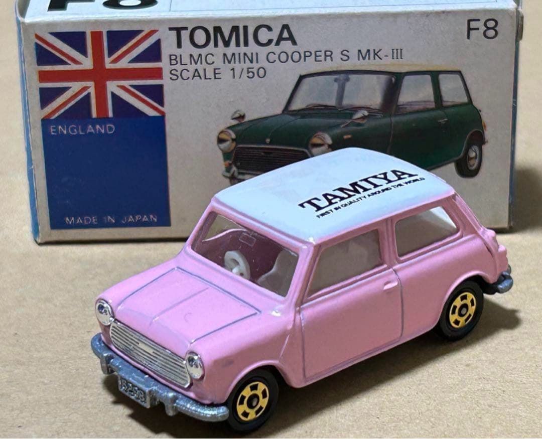 訳あり トミカ ミニクーパー クリヤマ模型 タミヤ ピンク