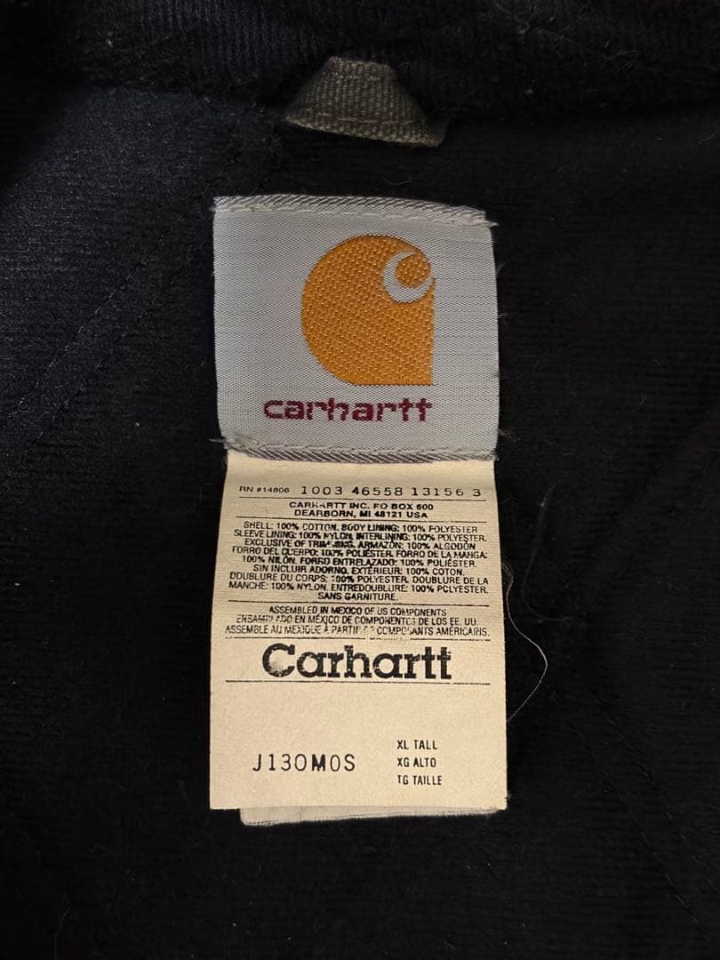 カーハートのアクティブジャケットJ130MOS モスグリーン　2000年代