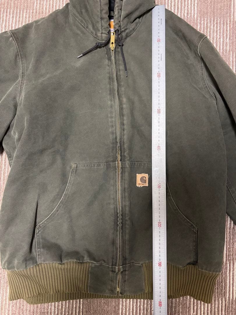 カーハートのアクティブジャケットJ130MOS モスグリーン　2000年代