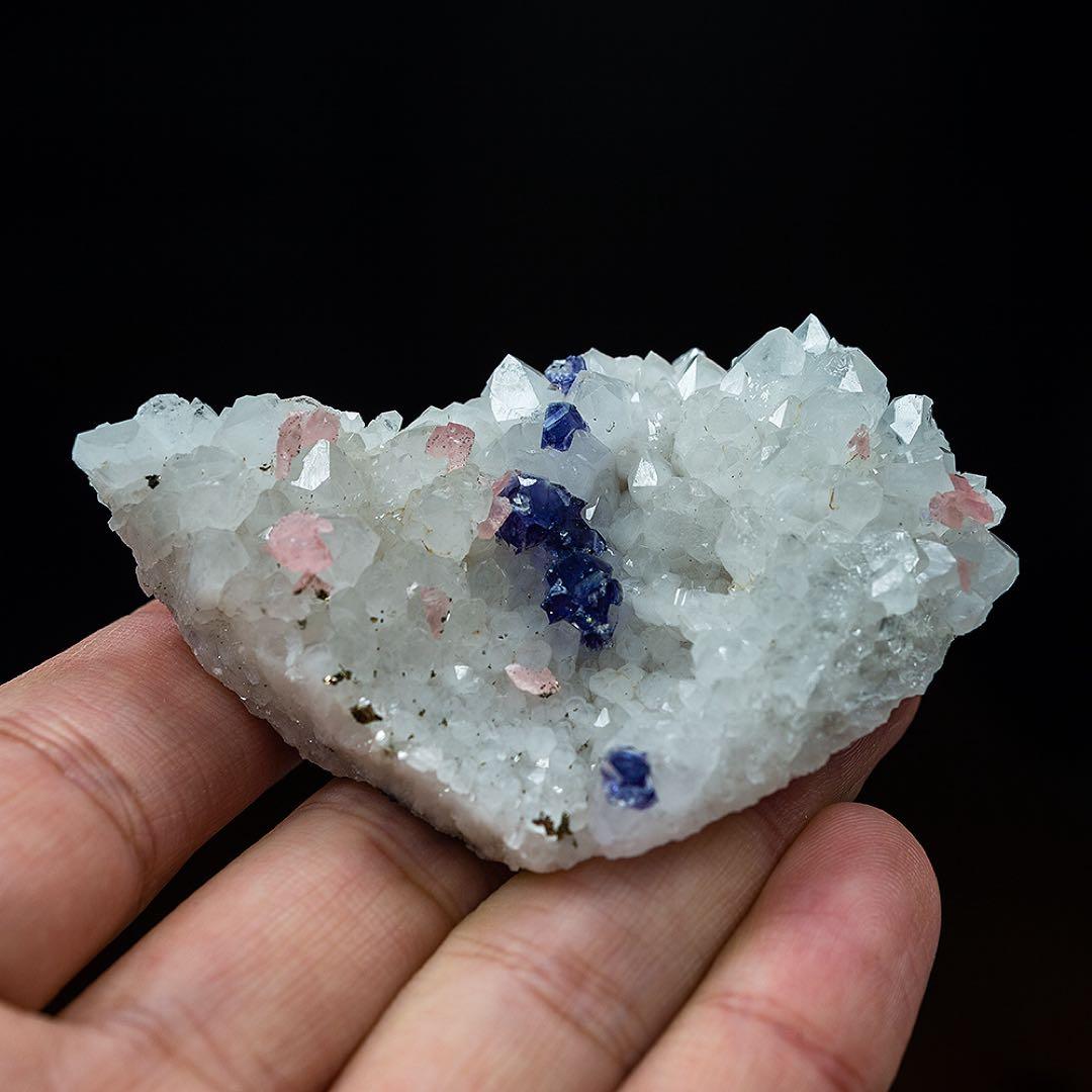 中国 ロードクロサイト フローライト 天然石 原石 鉱物標本 鉱石 蛍石 400