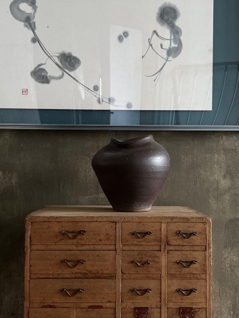 明治時代『 25杯抽斗　薬箪笥 』 和箪笥／ドロワー飾り棚 アトリエ 什器 侘寂