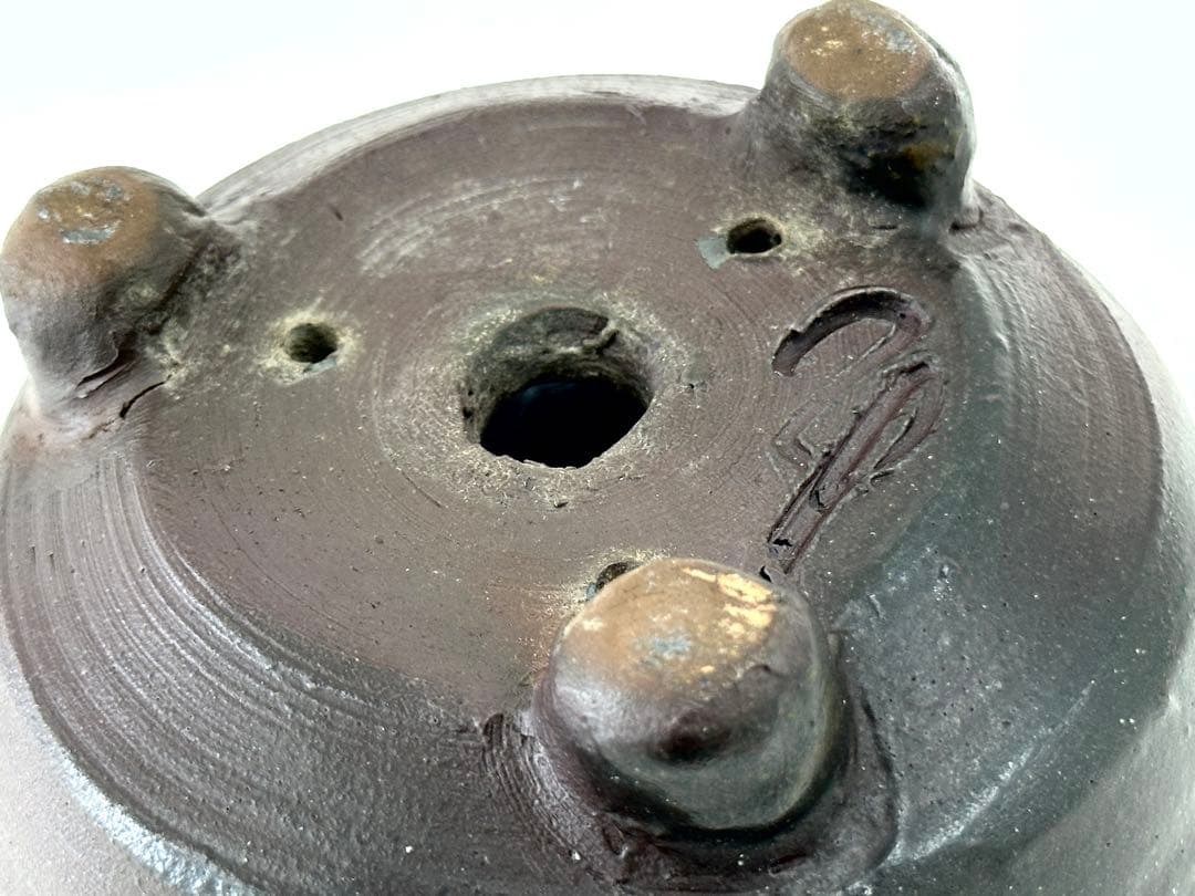 島武己｜植木鉢　（島武巳　國吉清尚　焼締　植木鉢）