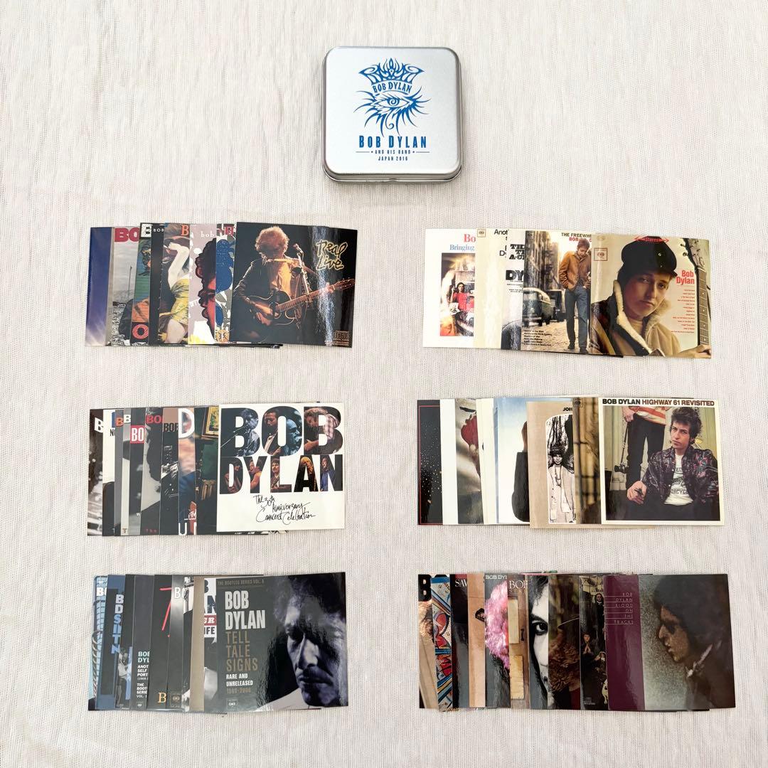 Bob Dylan 2016 Japan　缶入りステッカー　新品 5５枚セット