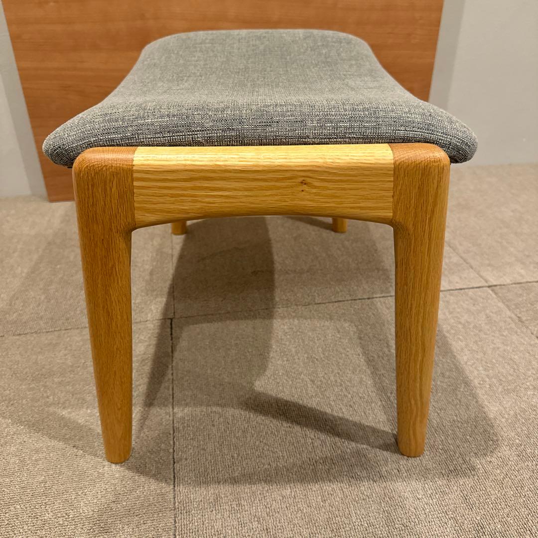 マルキン家具　シキファニチア　ノースオットマン　グレー　天然木