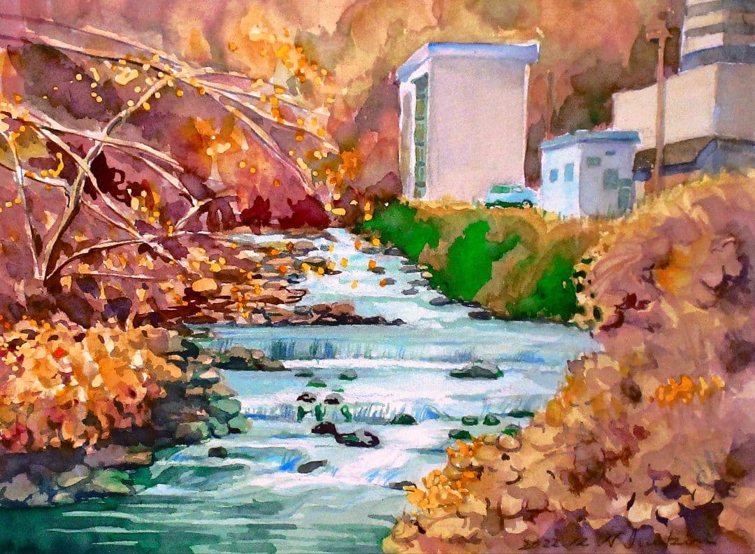 秋の湯河原( フレーム付)