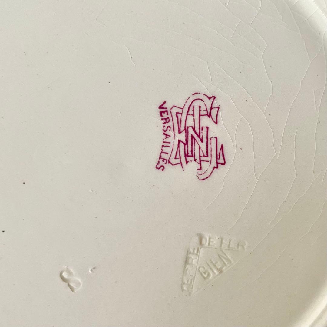 ぐ*る様 【希少レア美品】ジアン　ヴェルサイユプレート　ローズリボン　フランスア