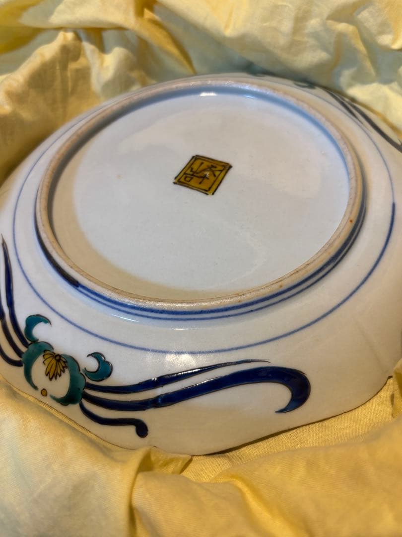 【共箱】人間国宝級 浅蔵五十吉作 九谷焼 彩釉花鳥文 飾皿 美品 購入時16万円