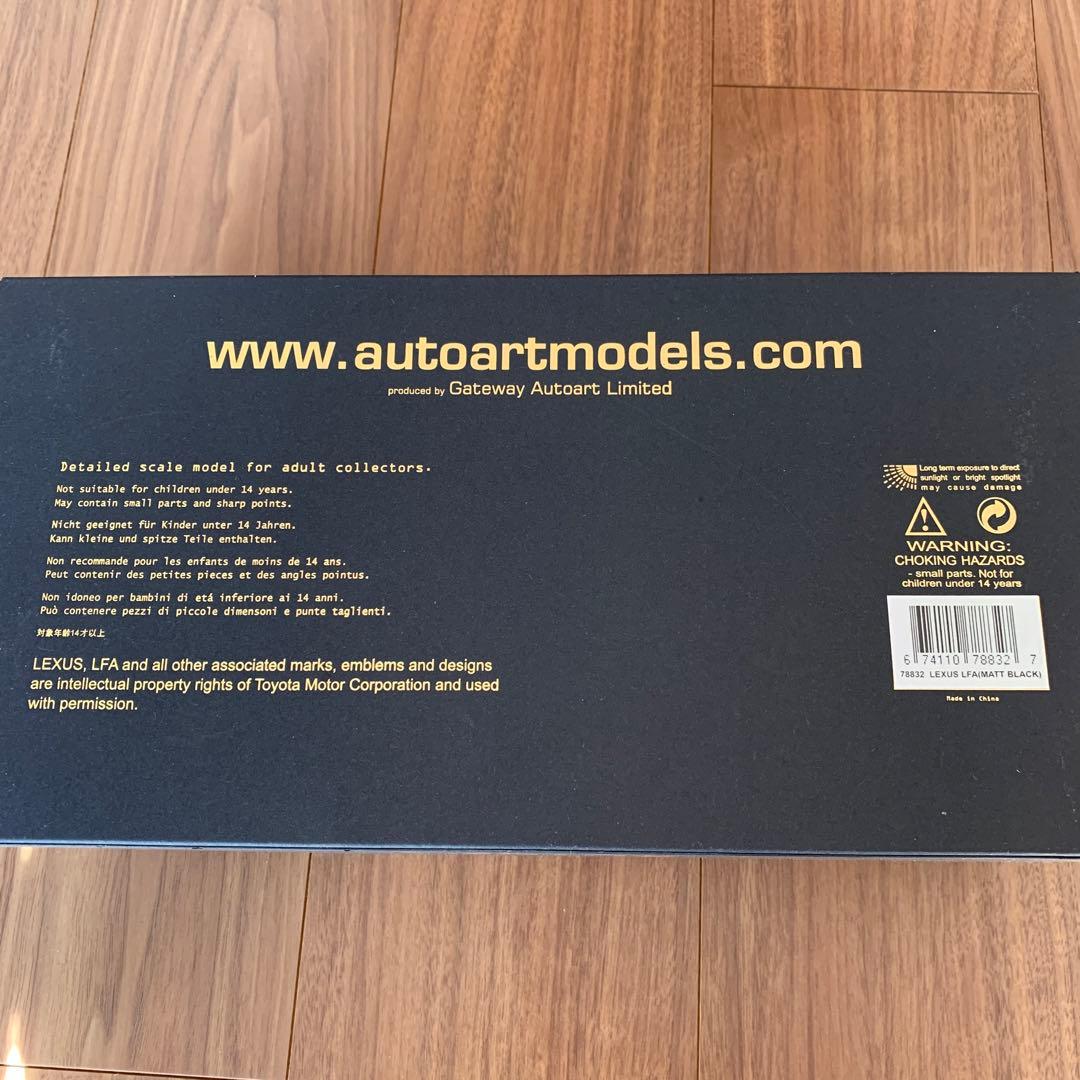 【値下げしました❗️】LEXUS LFA マットブラック 1/18スケール