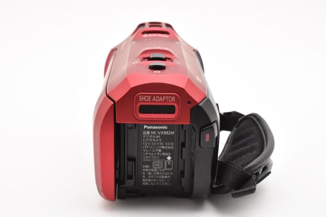 動作品　パナソニック 4K ビデオカメラ HC-VX992M アーバンレッド