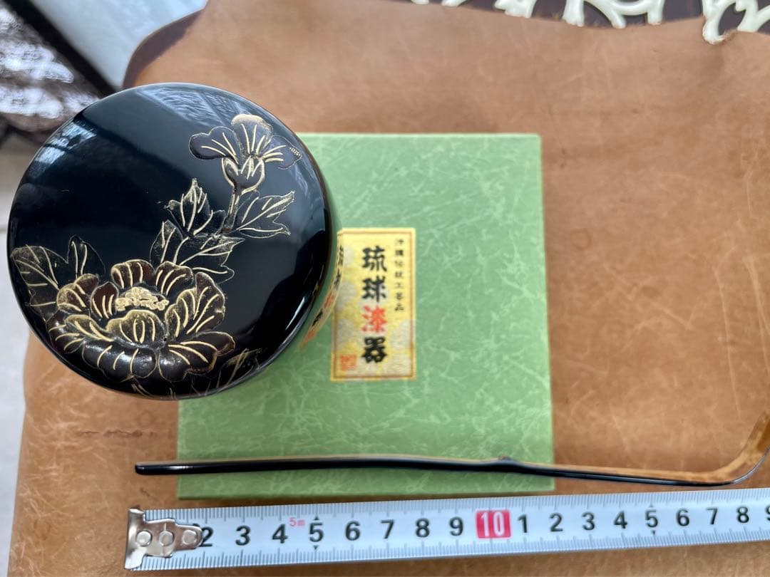 新品・希少　琉球漆器　高級　棗・茶杓・香合・太鼓・オマケ付き　プレミア価格
